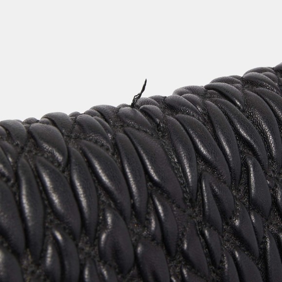 MIU MIU Black Matelasse Leather Crystal Shoulder Bag - Picture 6 of 8